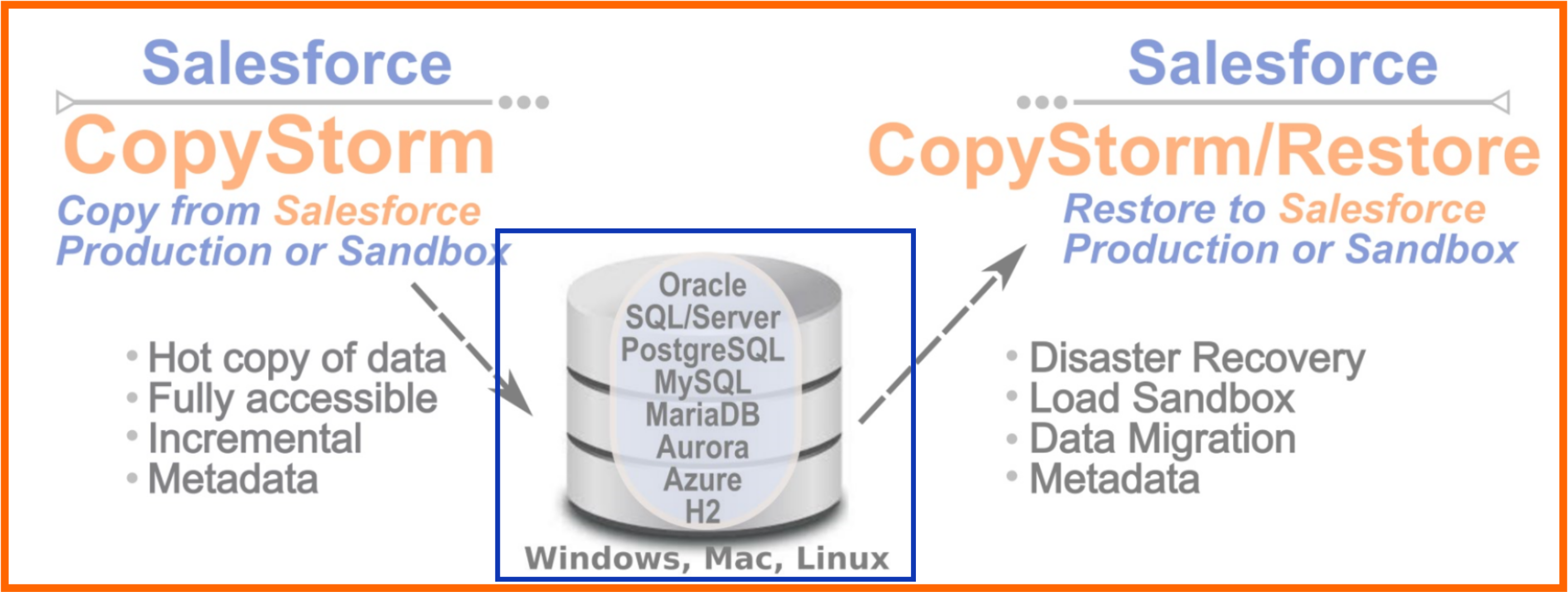 Copystorm On Site Salesforce Backup For A Data Warehouse